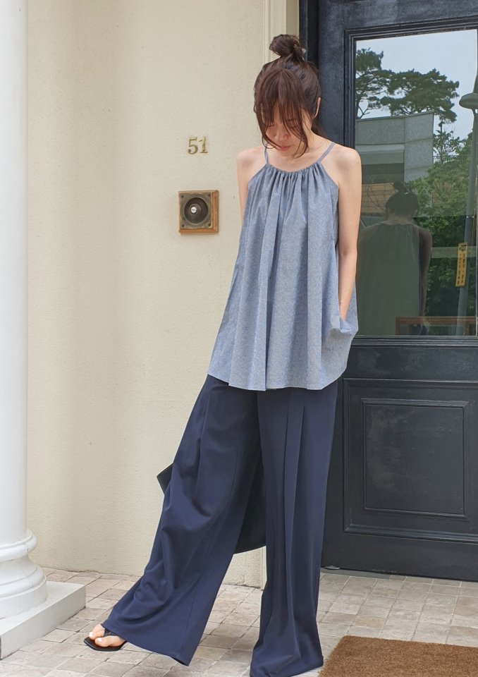 Gentle B - Korean Women Fashion - #womensfashion - Wrinkle Long Sleeveless - 11