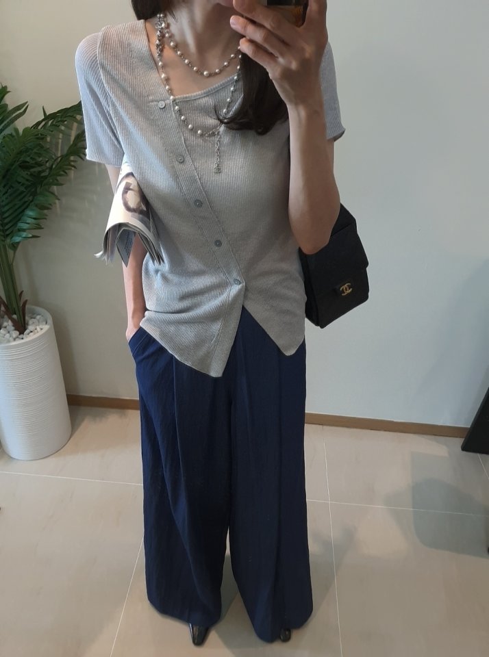 Gentle B - Korean Women Fashion - #womensfashion - Linen-Like Tee