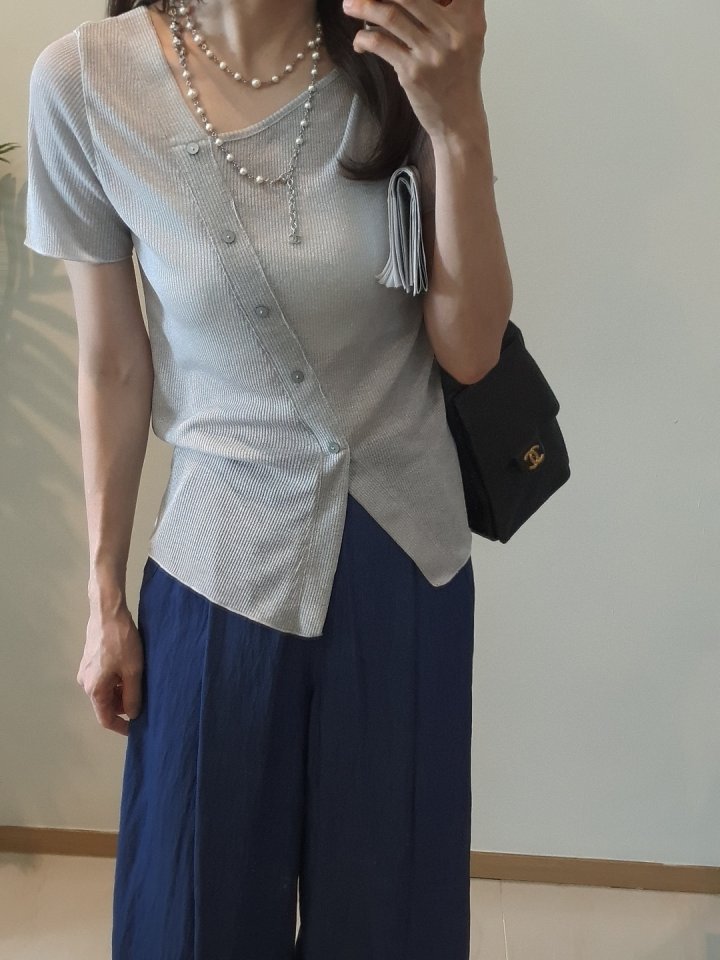Gentle B - Korean Women Fashion - #womensfashion - Linen-Like Tee - 5