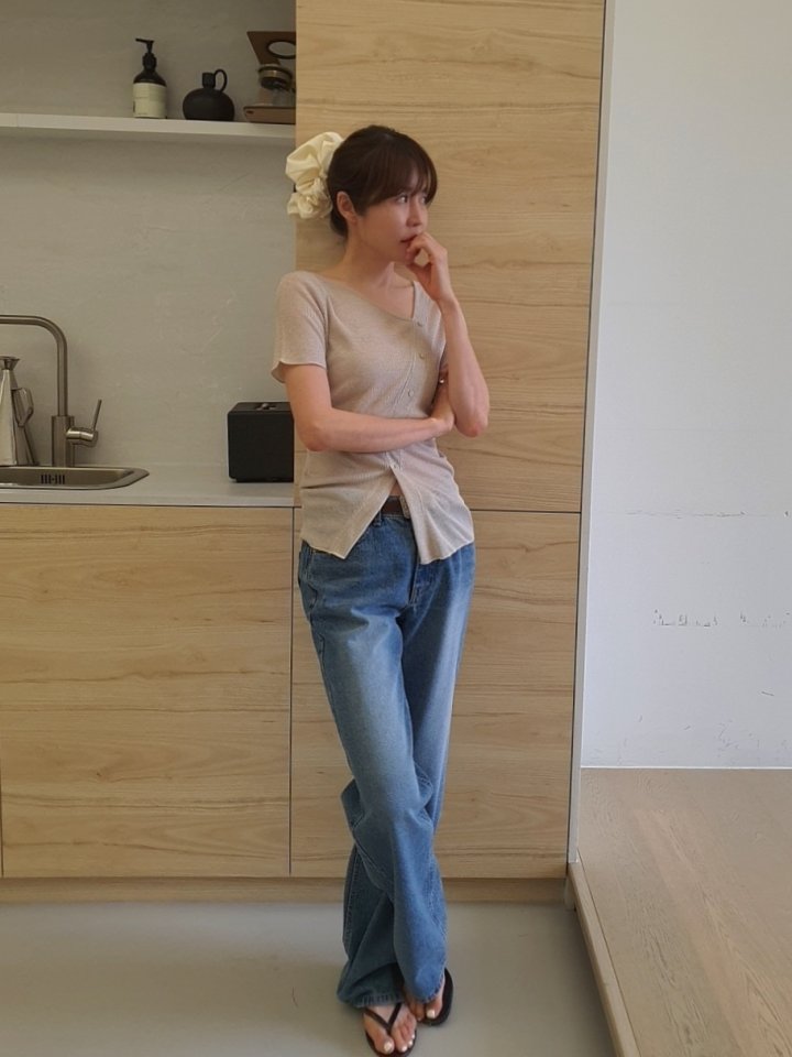 Gentle B - Korean Women Fashion - #womensfashion - Low-Rise Denim Pants - 11