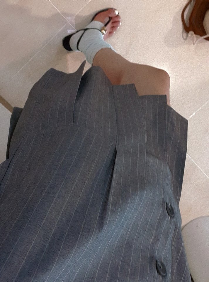 Gentle B - Korean Women Fashion - #womensfashion - Aespa Pleated One-piece - 12