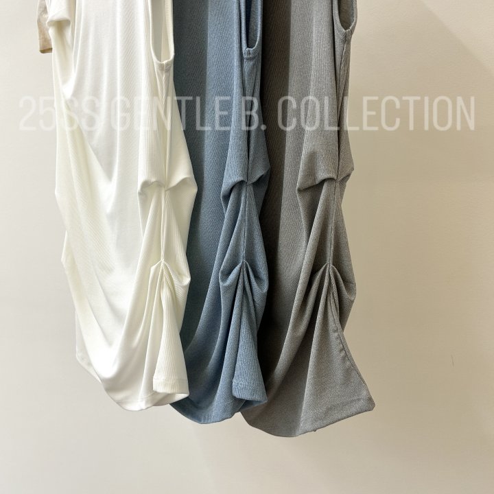 Gentle B - Korean Women Fashion - #womensfashion - Drape Long Sleeveless - 3