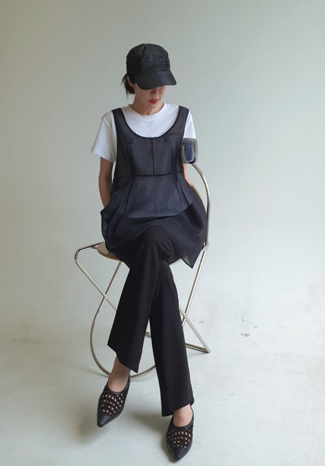 Gentle B - Korean Women Fashion - #womensfashion - Layered Chiffon Top - 3