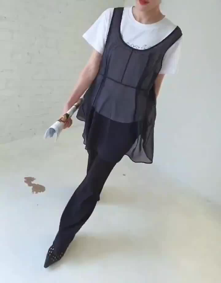 Gentle B - Korean Women Fashion - #womensfashion - Layered Chiffon Top - 5