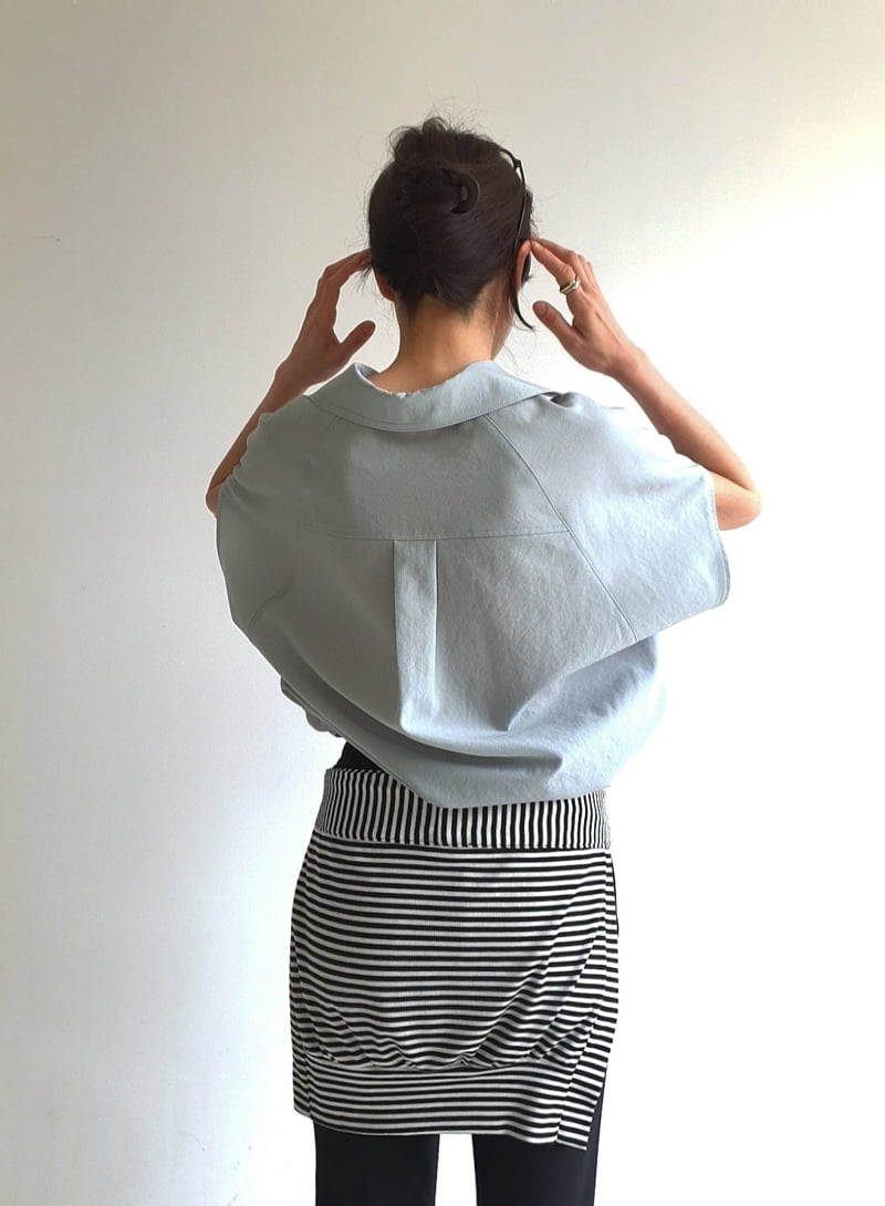 Gentle B - Korean Women Fashion - #womensfashion - Oversized String Shirt - 11