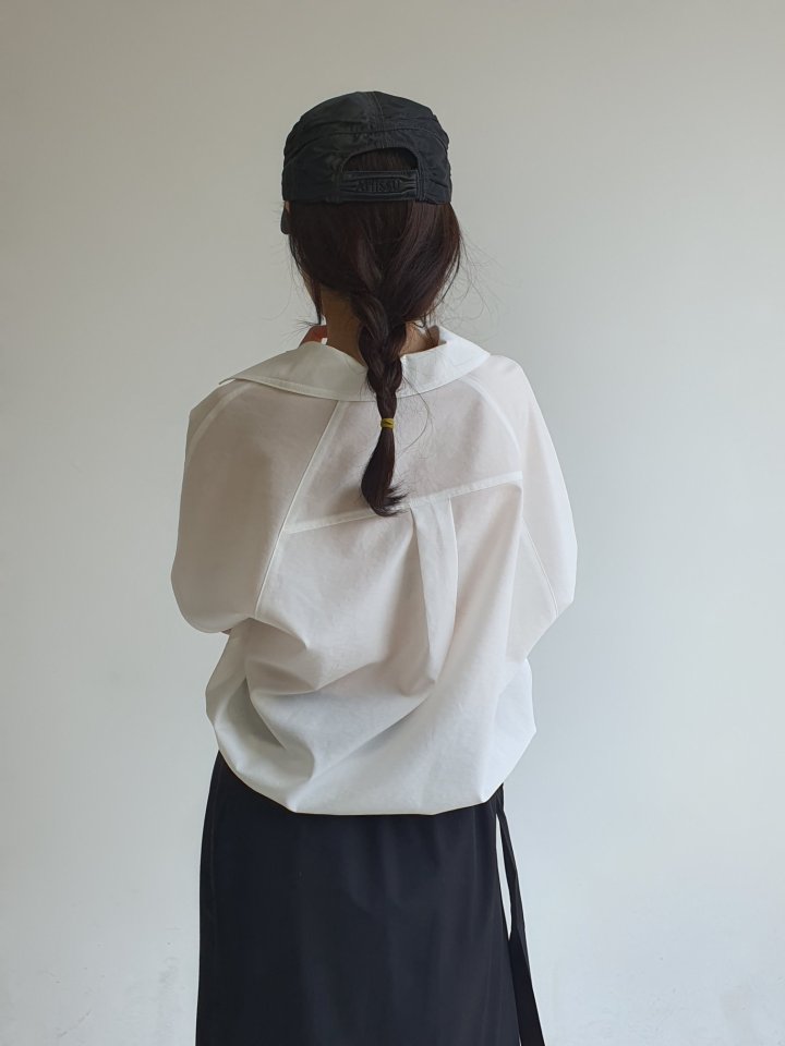 Gentle B - Korean Women Fashion - #womensfashion - Oversized String Shirt - 7