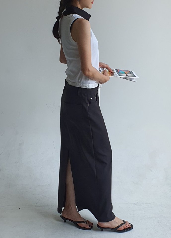Gentle B - Korean Women Fashion - #womensfashion - Visual Collar Top - 7