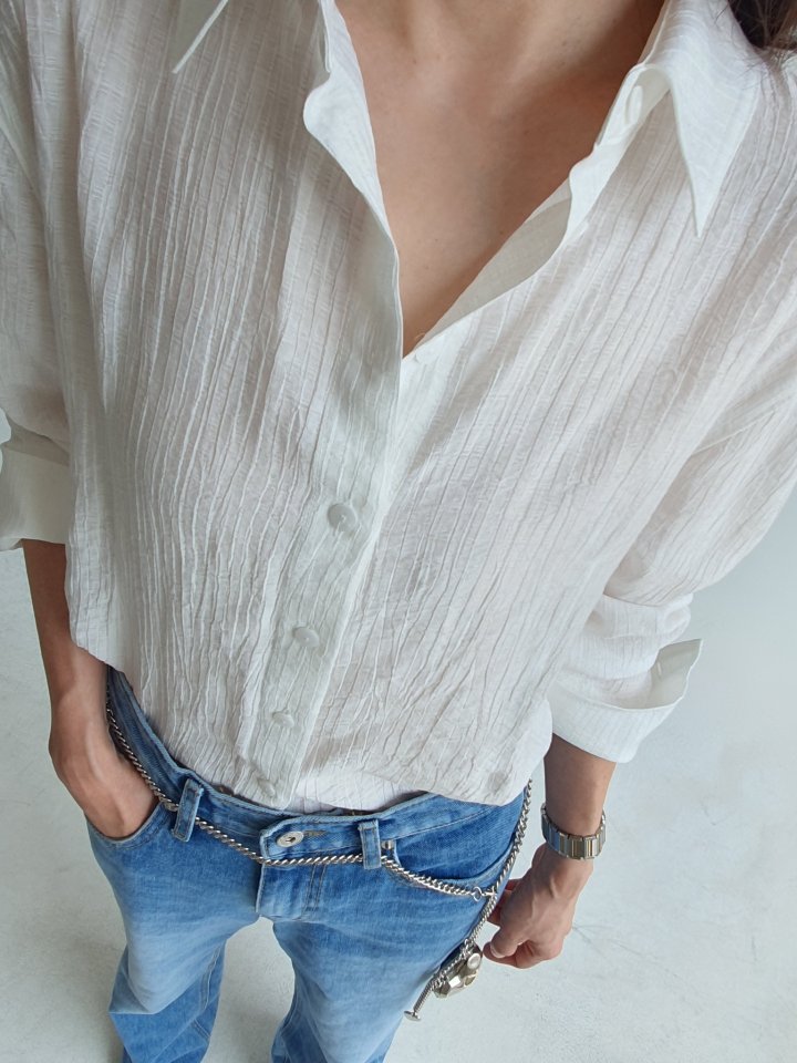 Gentle B - Korean Women Fashion - #womensfashion - Shrink Shirt - 2