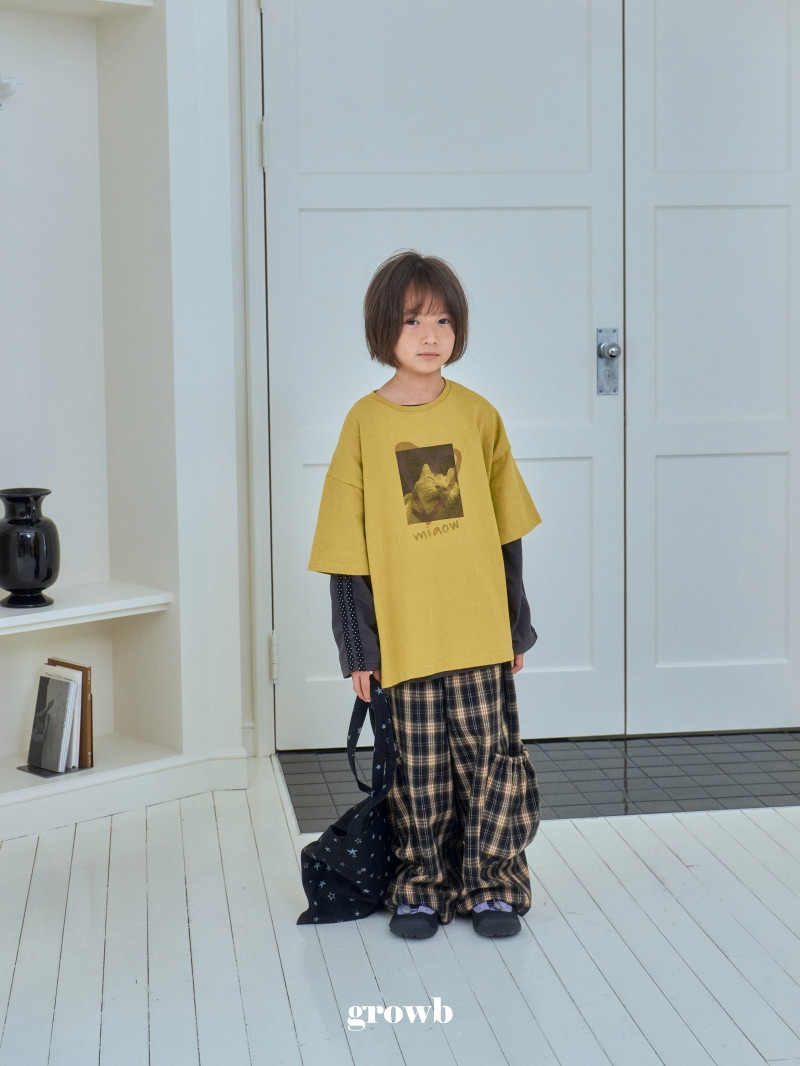 Grow B - Korean Children Fashion - #Kfashion4kids - Check‑pocket Pants - 7
