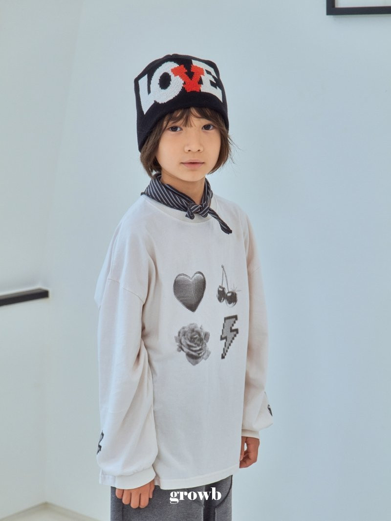 Grow B - Korean Children Fashion - #Kfashion4kids - I Love Beanie - 6