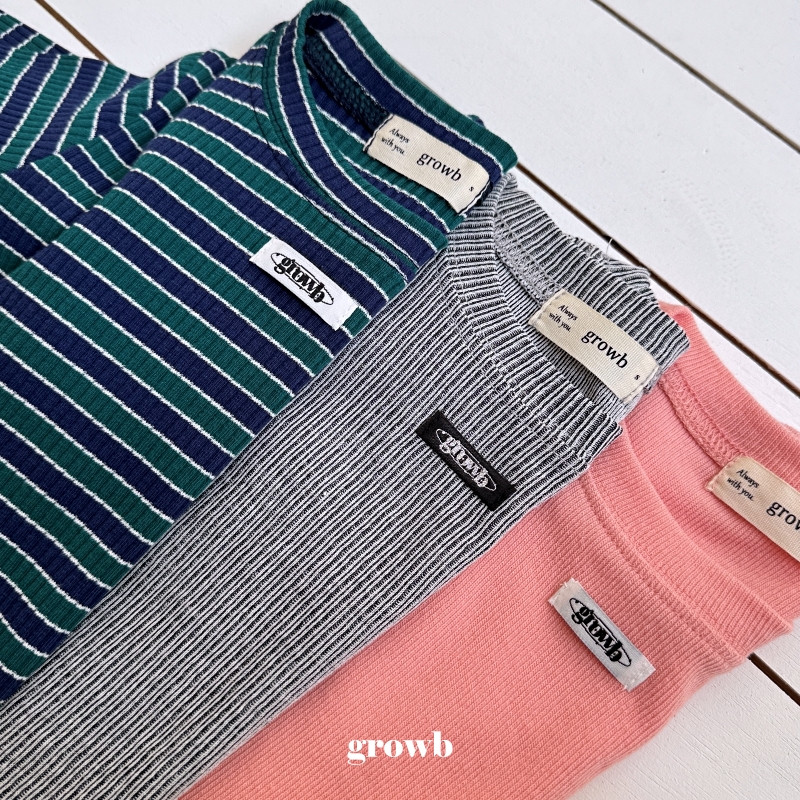 Grow B - Korean Children Fashion - #Kfashion4kids - Maron Slim Tee - 3
