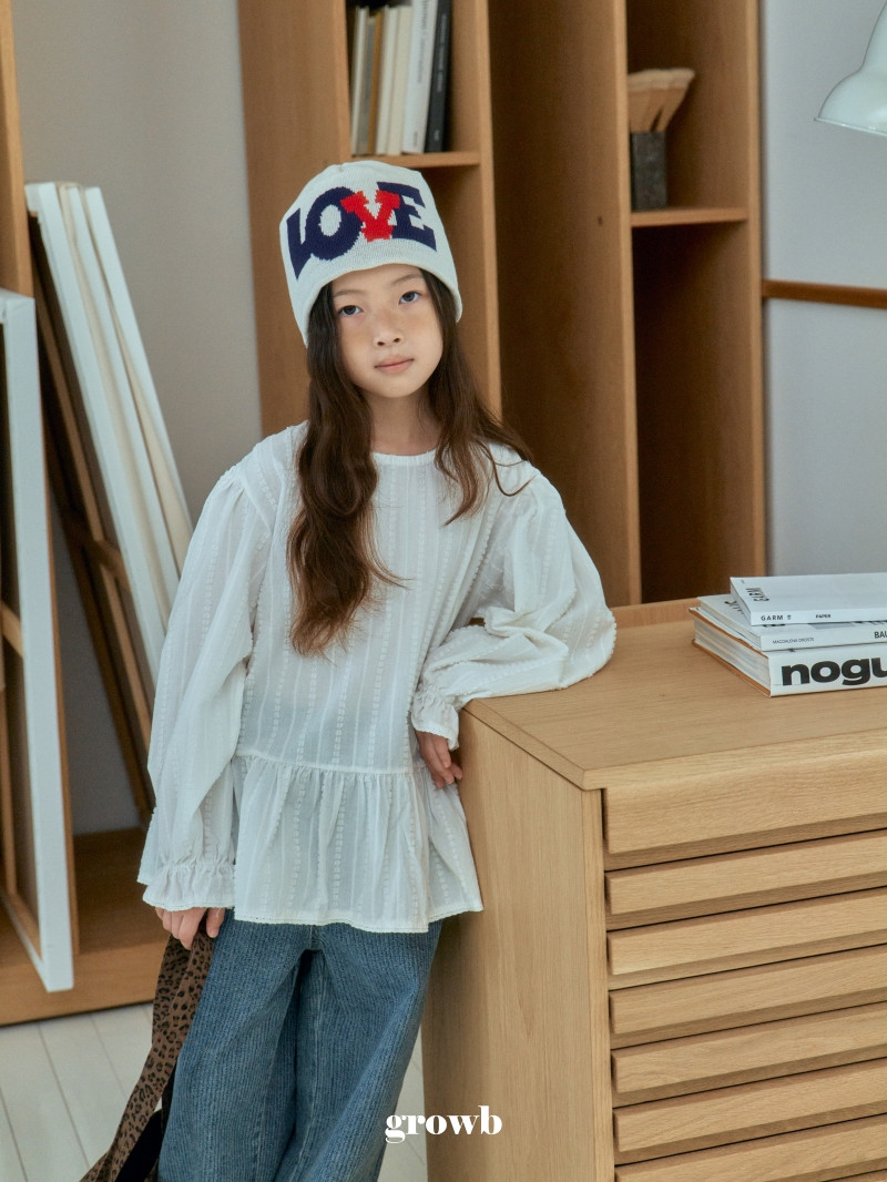 Grow B - Korean Children Fashion - #childofig - Peony Blouse - 6