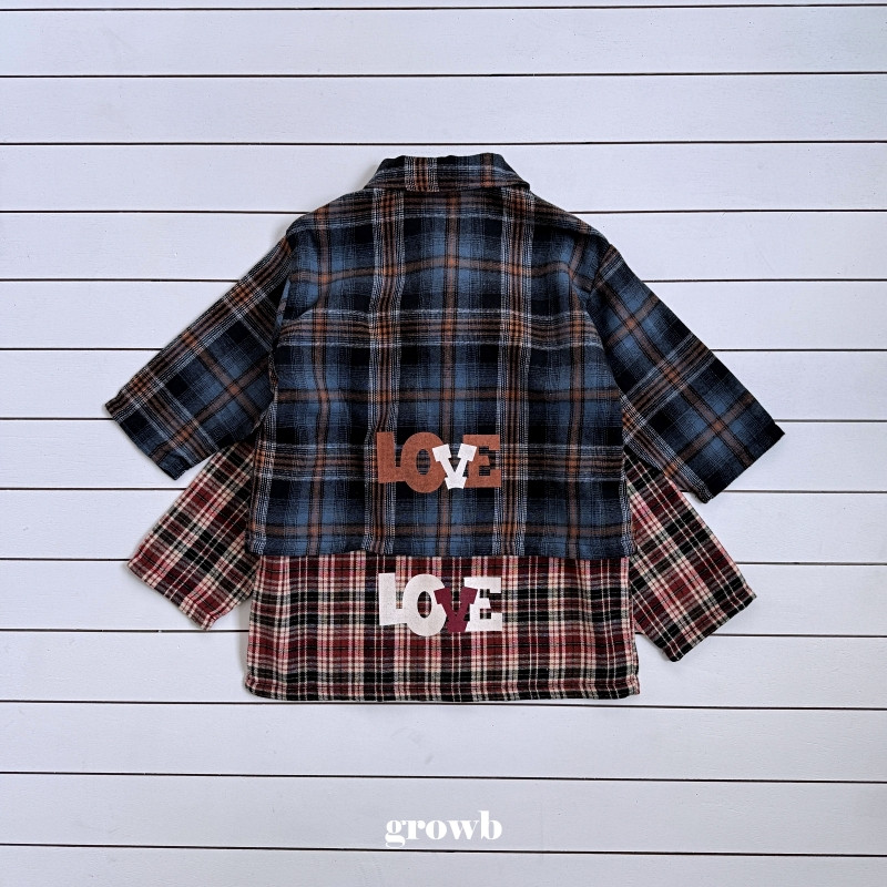 Grow B - Korean Children Fashion - #childofig - Love Shirt - 3