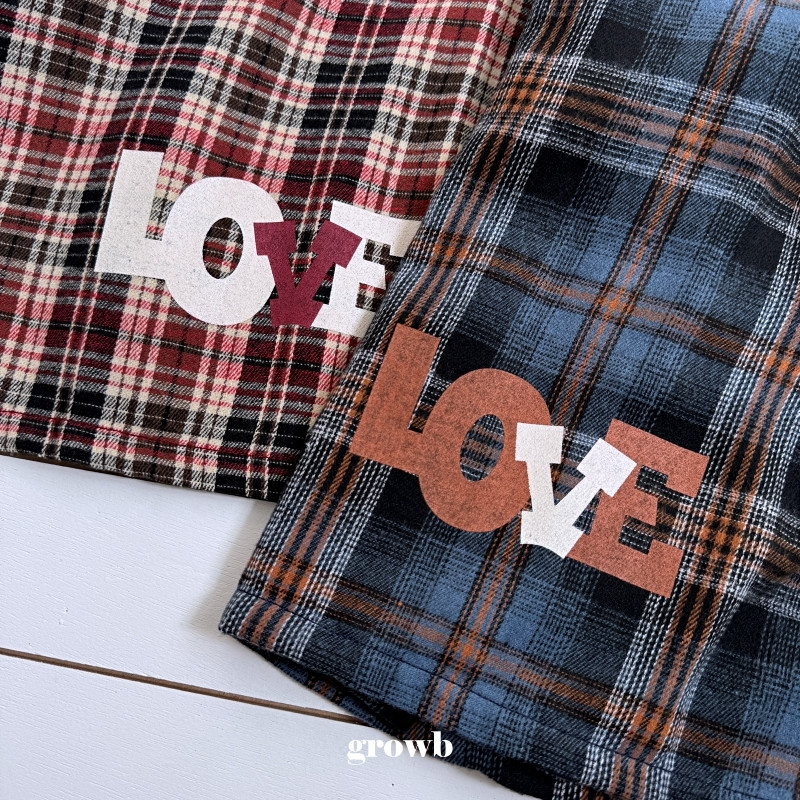 Grow B - Korean Children Fashion - #childofig - Love Shirt - 4