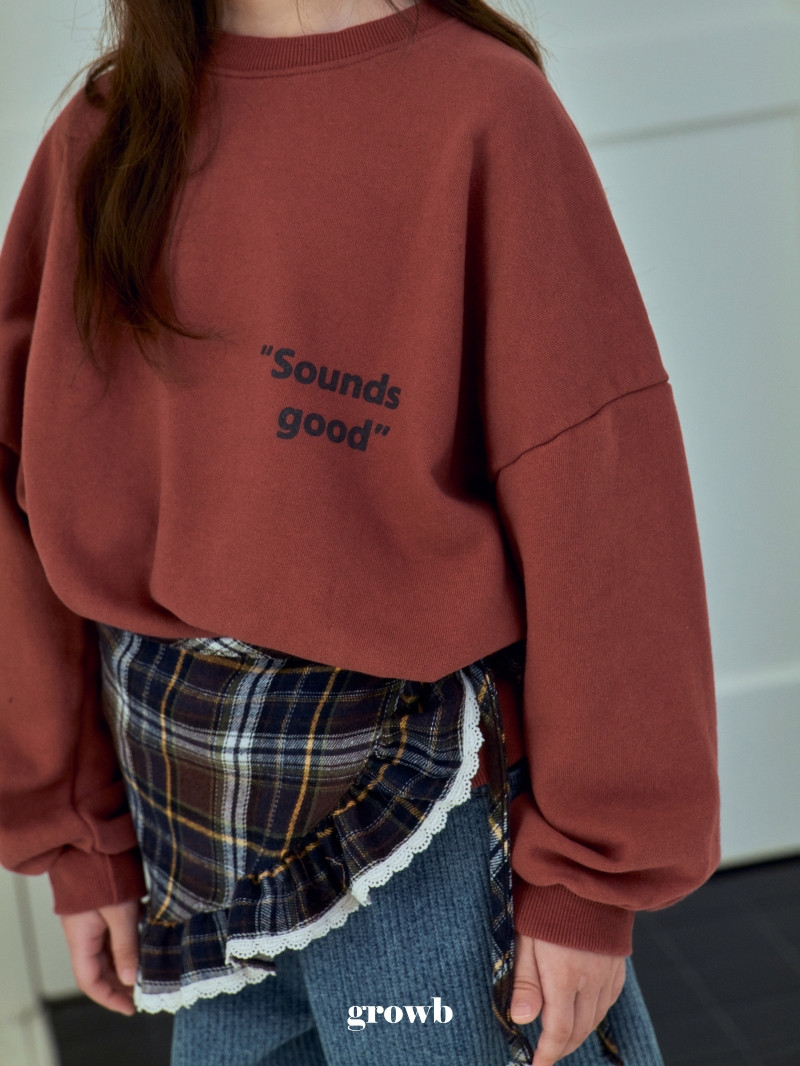 Grow B - Korean Children Fashion - #childrensboutique - Sound Sweatshirt - 6