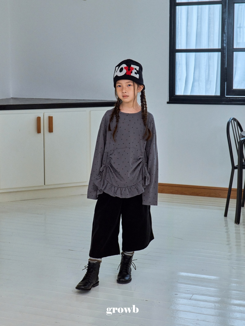 Grow B - Korean Children Fashion - #designkidswear - Rough Long Tee - 8