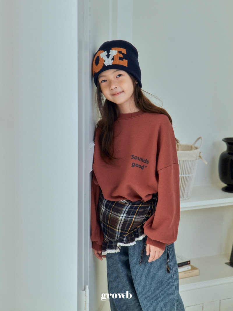 Grow B - Korean Children Fashion - #designkidswear - Sound Sweatshirt - 7