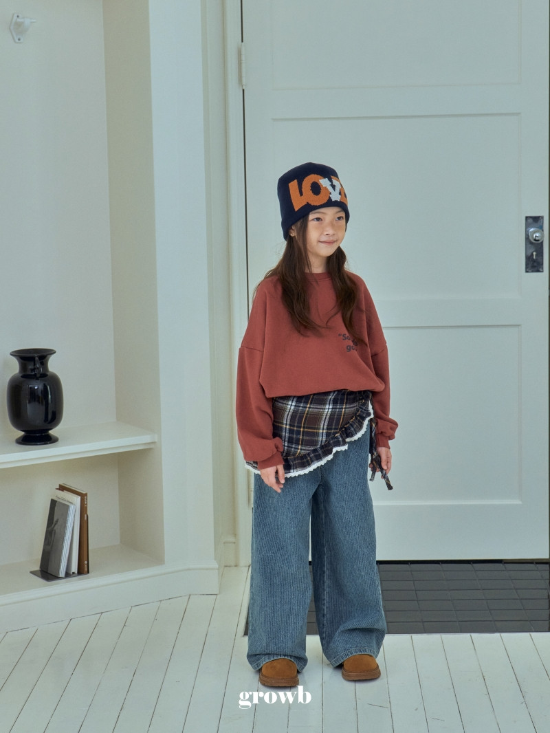 Grow B - Korean Children Fashion - #designkidswear - Check Apron - 4