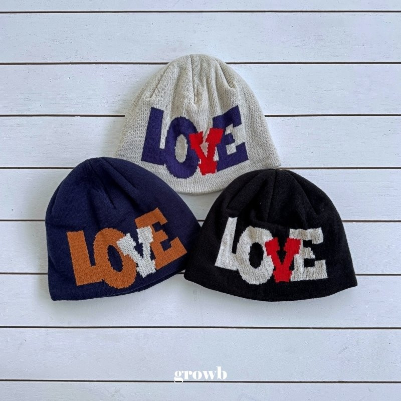 Grow B - Korean Children Fashion - #discoveringself - I Love Beanie