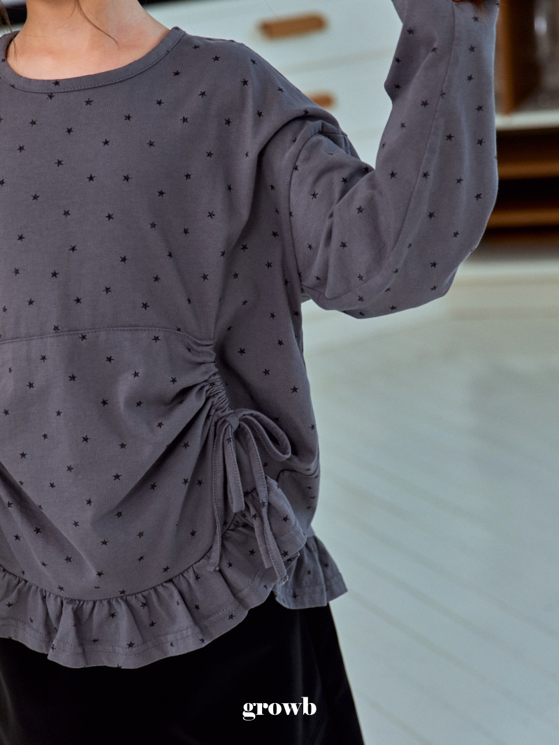 Grow B - Korean Children Fashion - #fashionkids - Rough Long Tee - 10