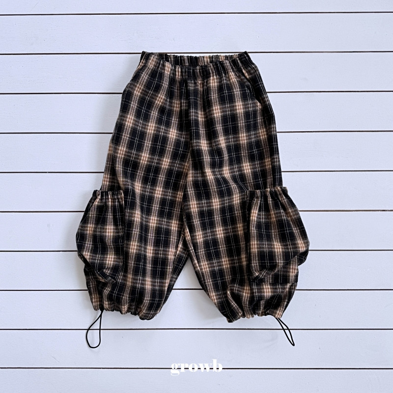 Grow B - Korean Children Fashion - #fashionkids - Check‑pocket Pants - 3