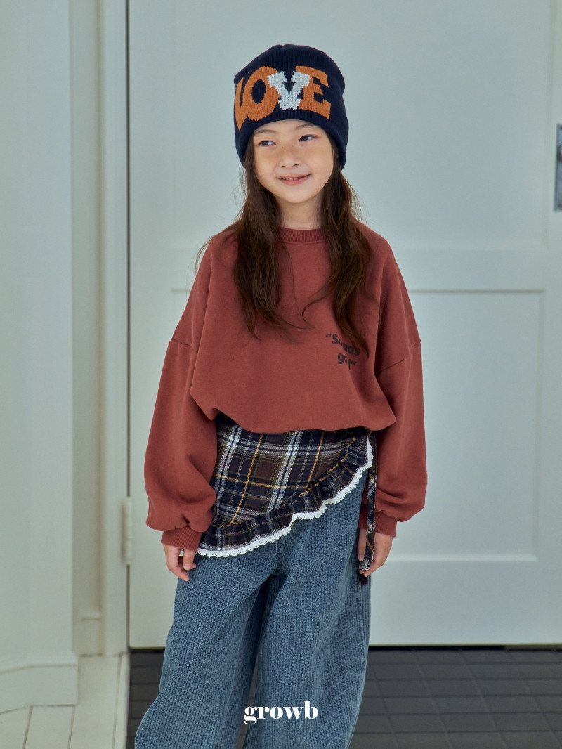 Grow B - Korean Children Fashion - #fashionkids - Check Apron - 5