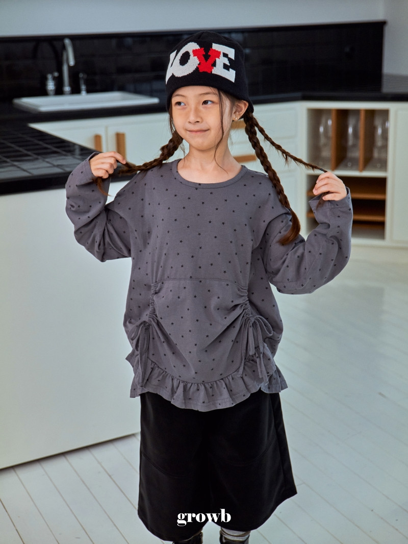 Grow B - Korean Children Fashion - #kidsshorts - Rough Long Tee - 11