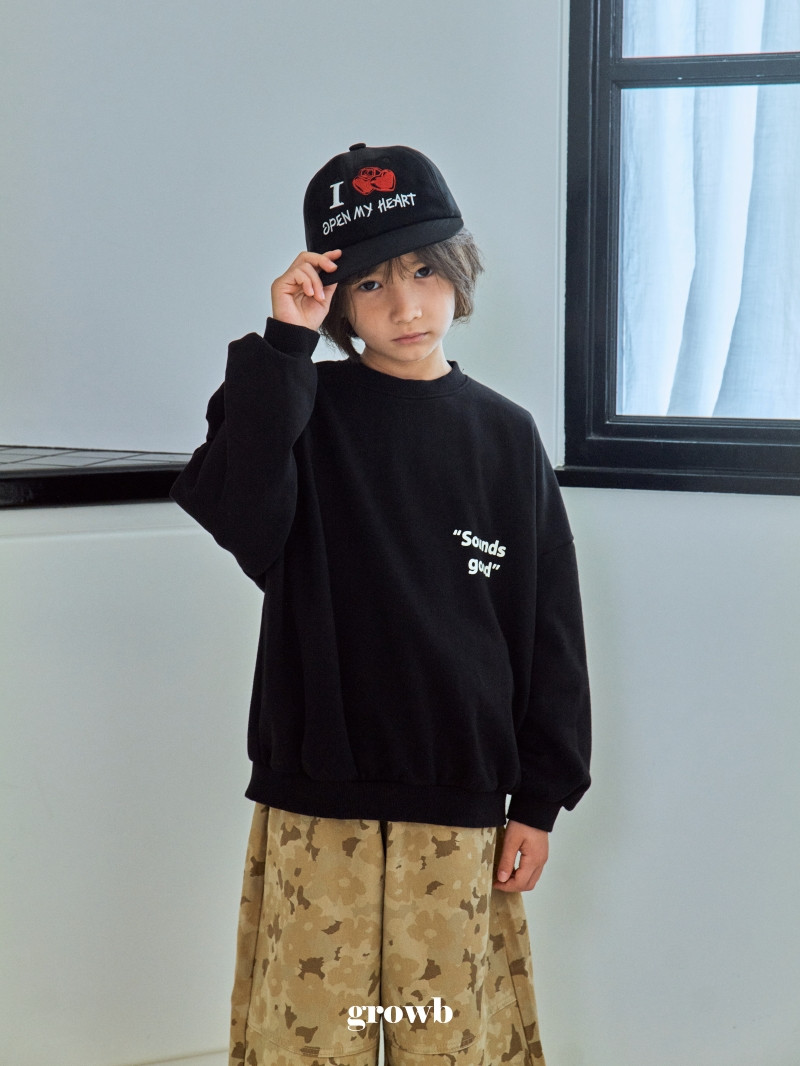 Grow B - Korean Children Fashion - #kidsshorts - Sound Sweatshirt - 10