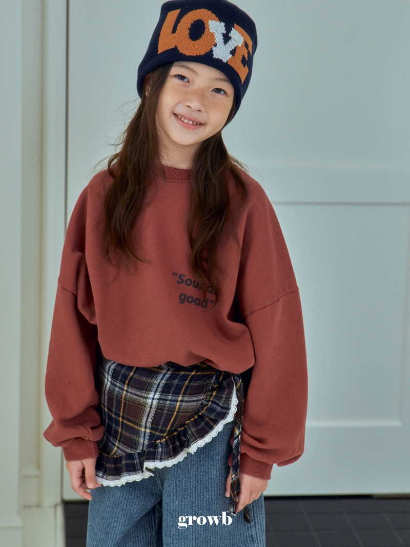 Grow B - Korean Children Fashion - #kidsshorts - Check Apron - 6