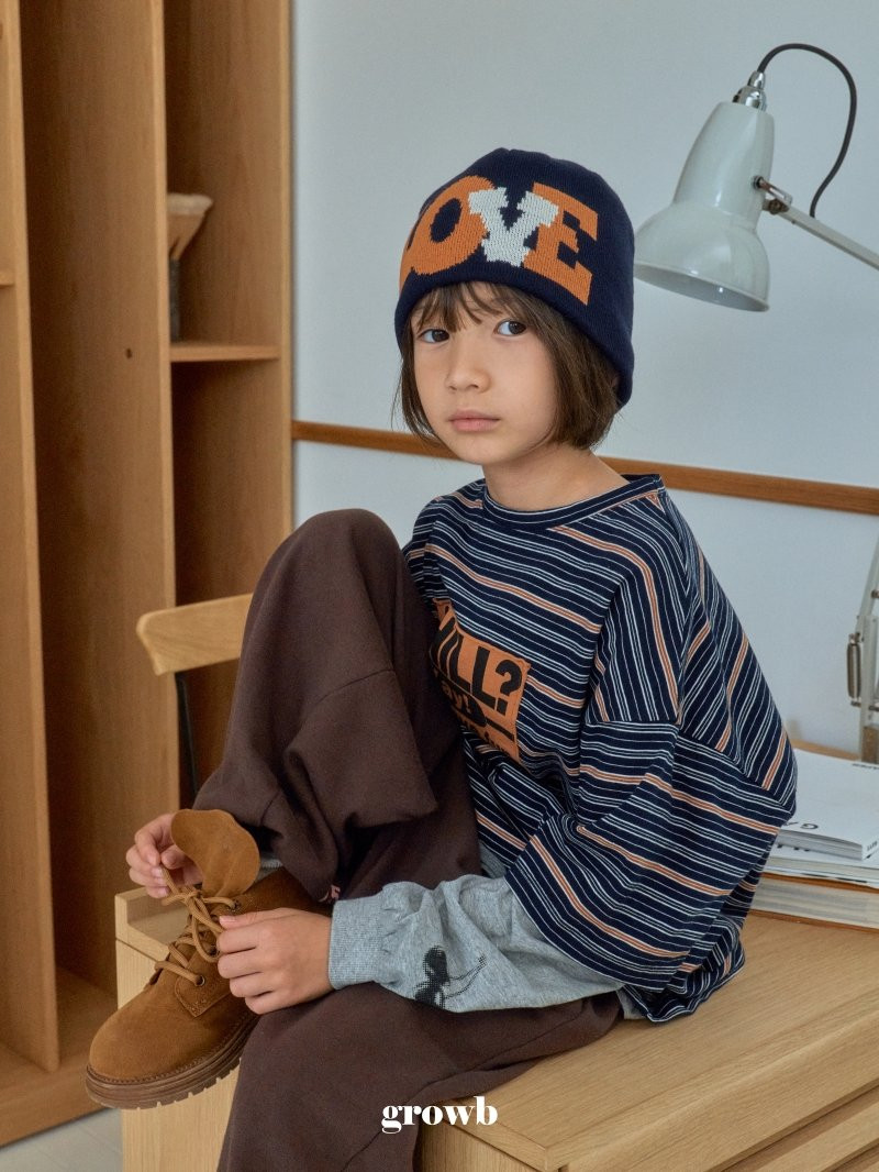 Grow B - Korean Children Fashion - #kidsshorts - I Love Beanie - 3