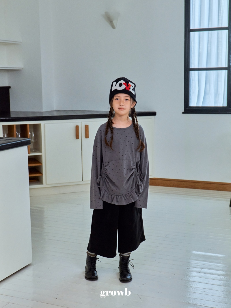 Grow B - Korean Children Fashion - #kidsstore - Rough Long Tee - 12
