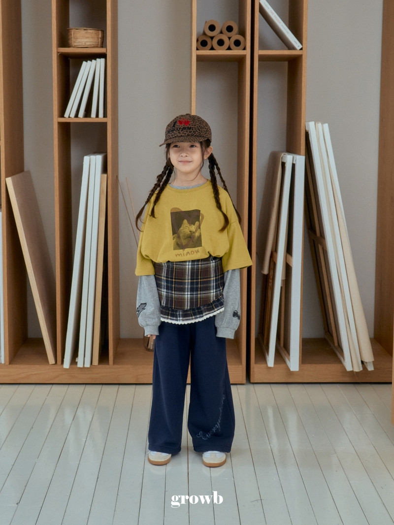 Grow B - Korean Children Fashion - #kidsstore - Check Apron - 7