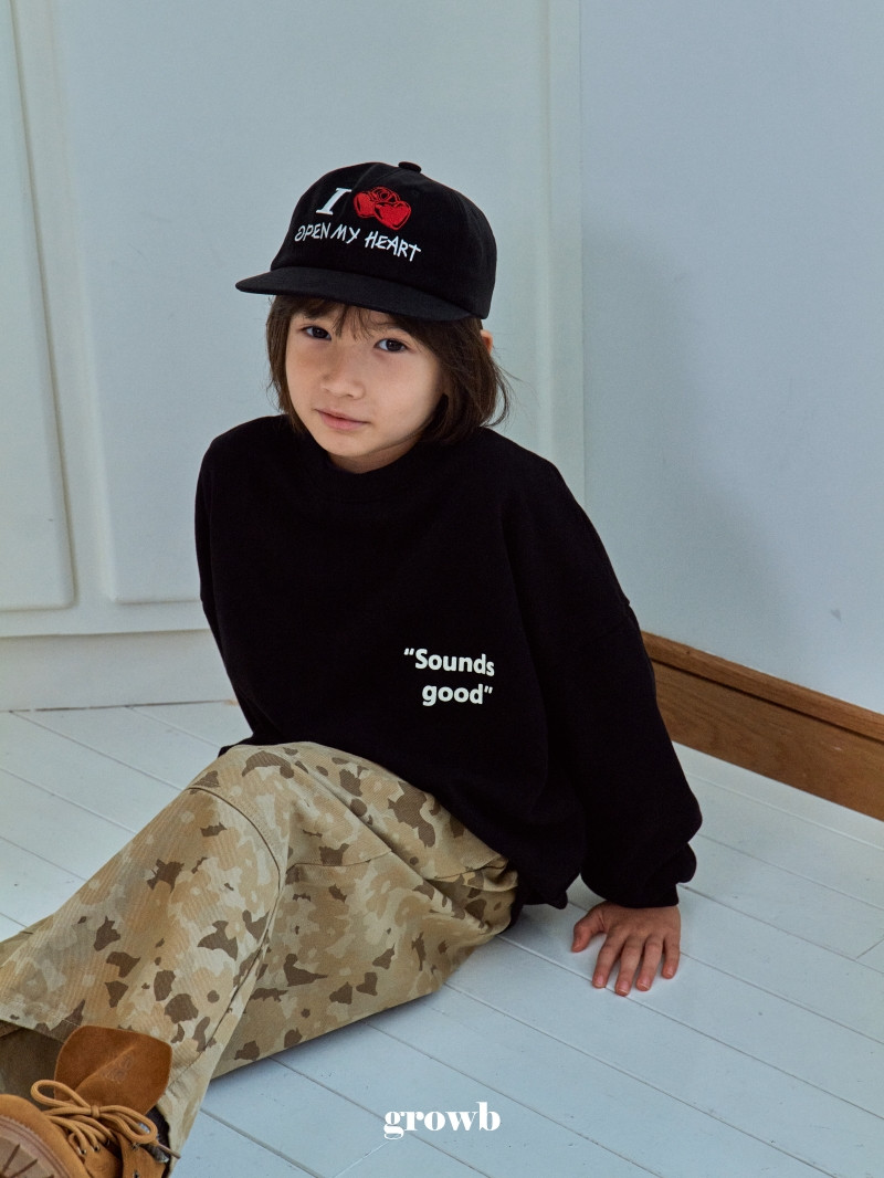 Grow B - Korean Children Fashion - #kidzfashiontrend - Sound Sweatshirt - 12