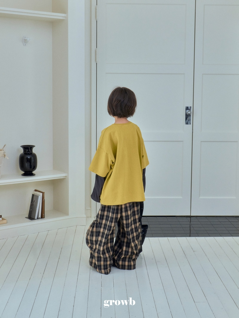 Grow B - Korean Children Fashion - #kidzfashiontrend - Check‑pocket Pants - 6