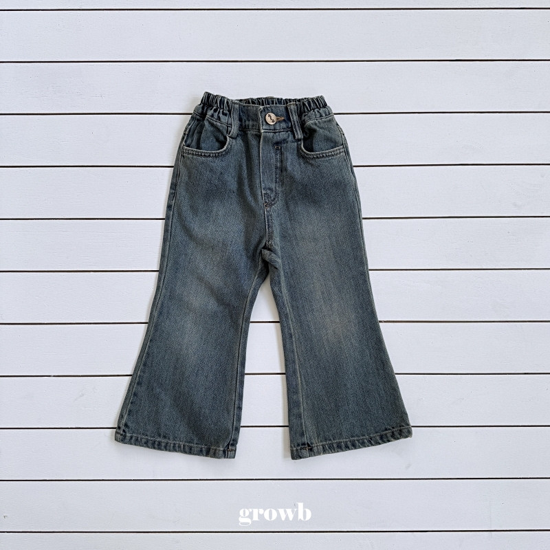 Grow B - Korean Children Fashion - #kidzfashiontrend - Awesome Bootcut Pants - 2