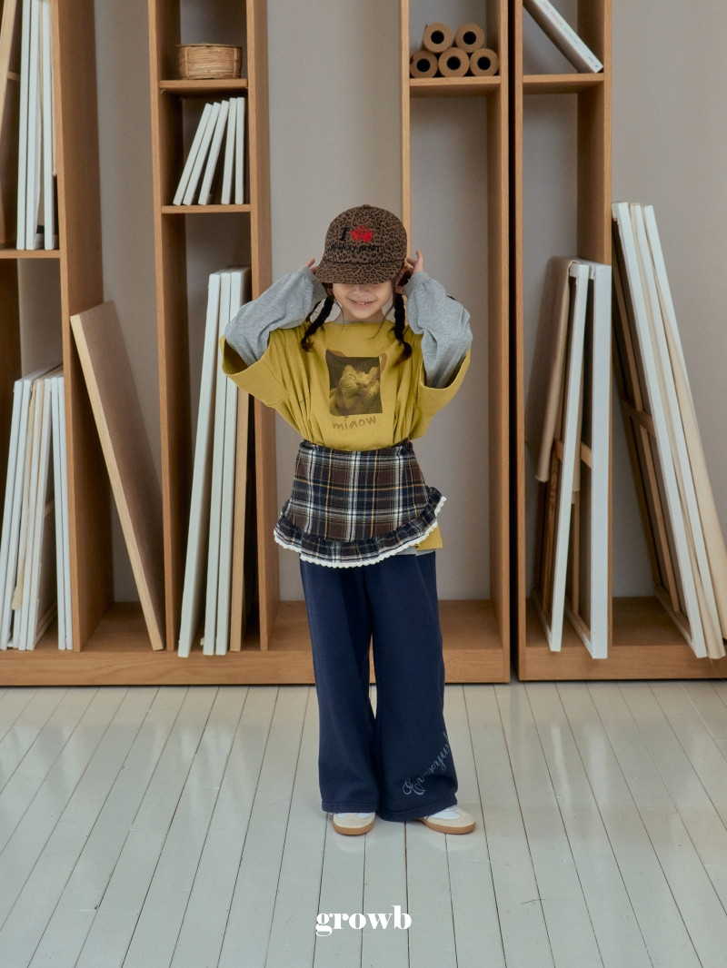 Grow B - Korean Children Fashion - #kidzfashiontrend - Check Apron - 8