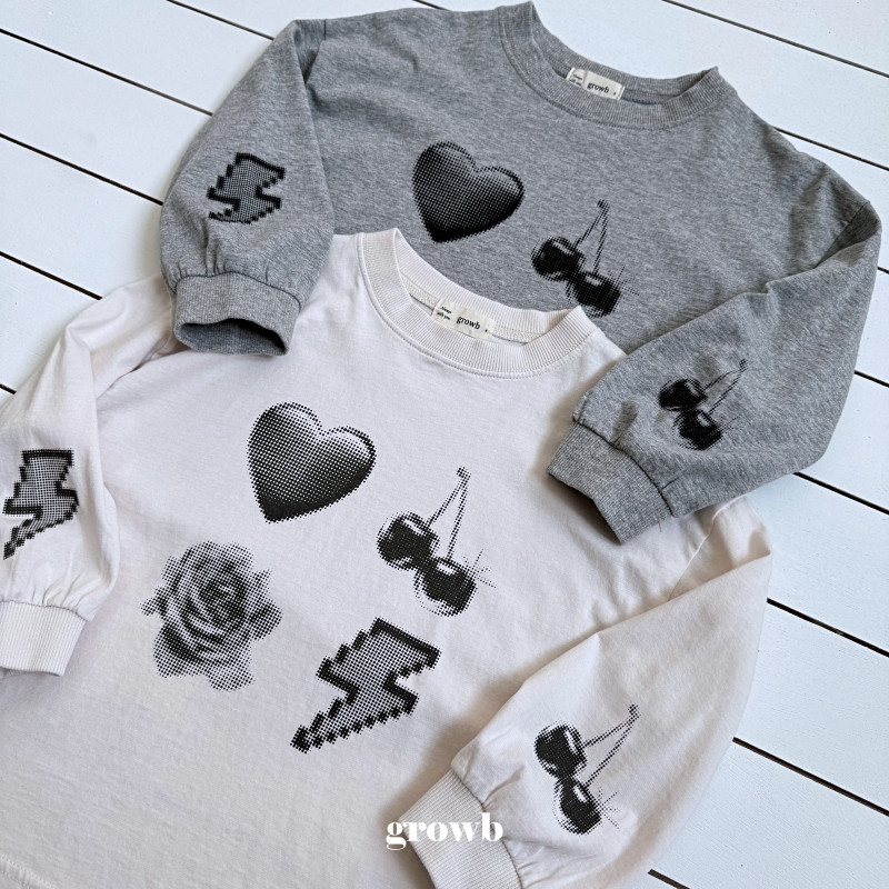 Grow B - Korean Children Fashion - #kidzfashiontrend - Pixel Tee - 3