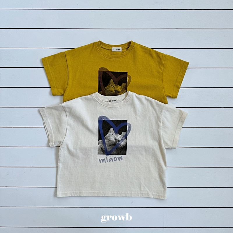 Grow B - Korean Children Fashion - #littlefashionista - Miyao Tee - 2