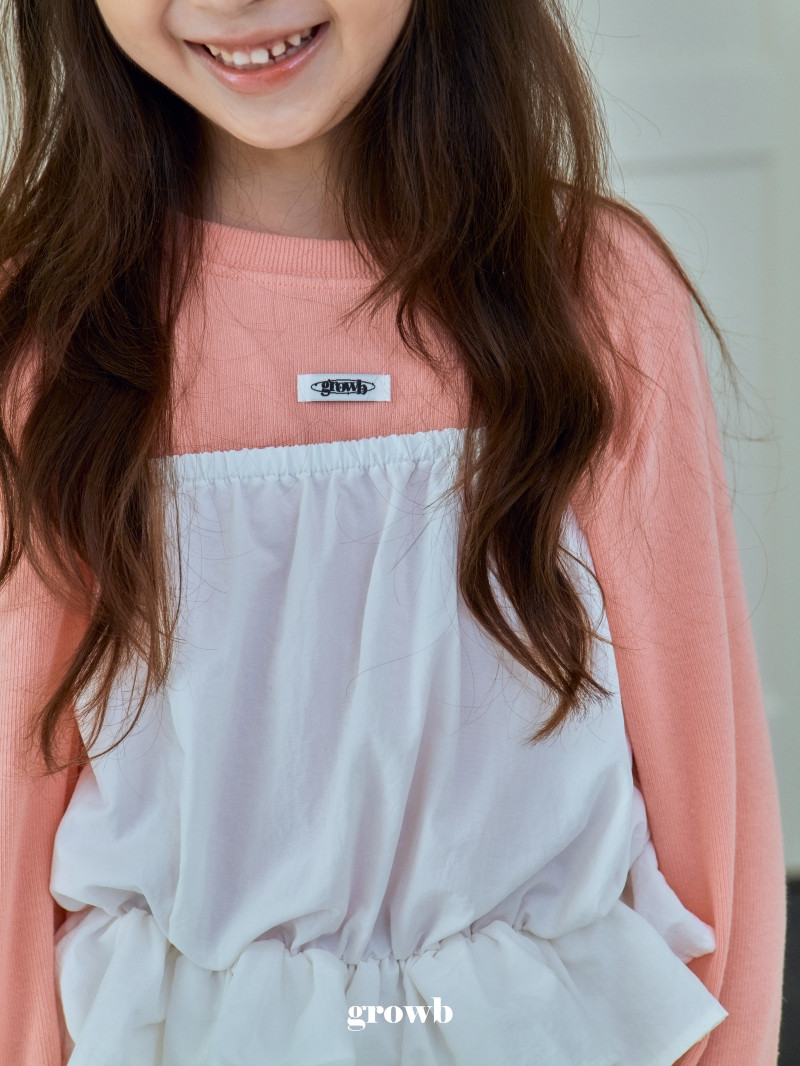 Grow B - Korean Children Fashion - #magicofchildhood - Maron Slim Tee - 5
