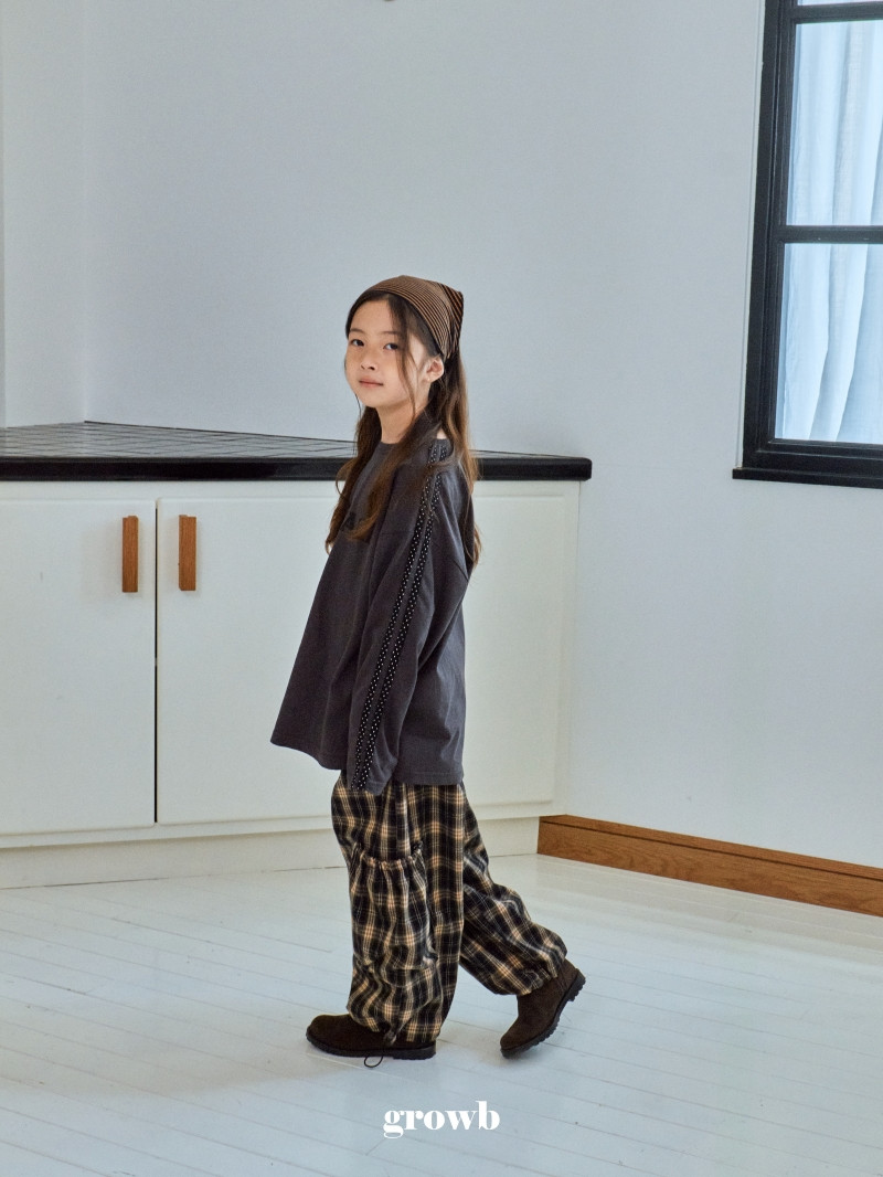 Grow B - Korean Children Fashion - #minifashionista - Check‑pocket Pants - 10