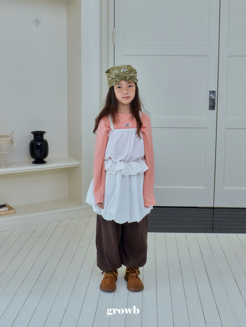 Grow B - Korean Children Fashion - #minifashionista - Maron Slim Tee - 6