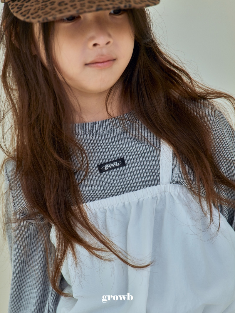 Grow B - Korean Children Fashion - #prettylittlegirls - Maron Slim Tee - 7