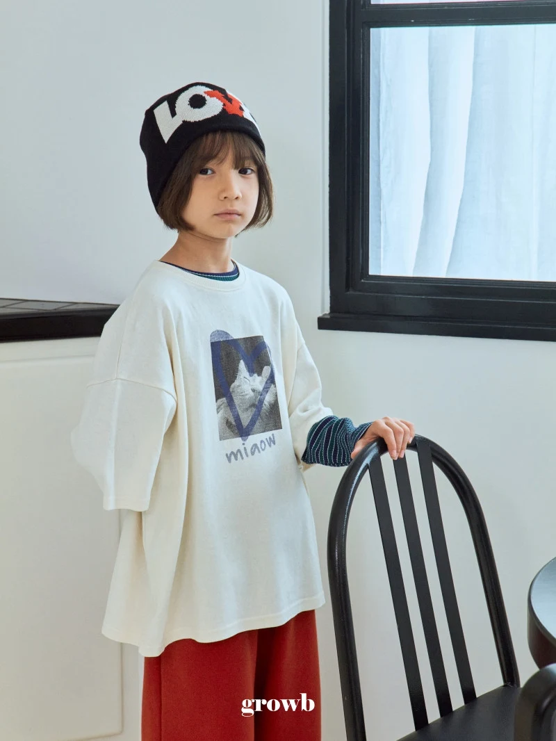 Grow B - Korean Children Fashion - #stylishchildhood - Miyao Tee - 8