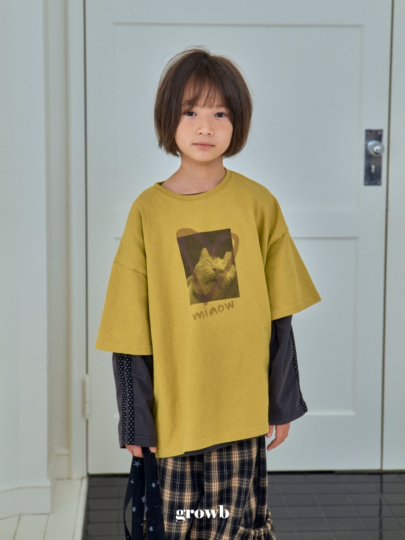 Grow B - Korean Children Fashion - #todddlerfashion - Miyao Tee - 6
