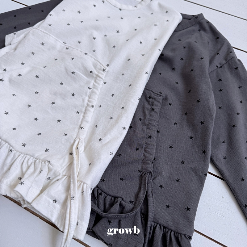 Grow B - Korean Children Fashion - #todddlerfashion - Rough Long Tee - 3
