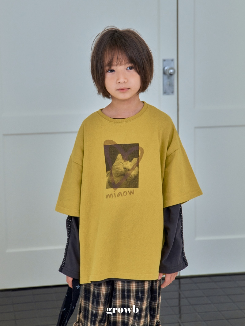 Grow B - Korean Children Fashion - #toddlerclothing - Miyao Tee - 7