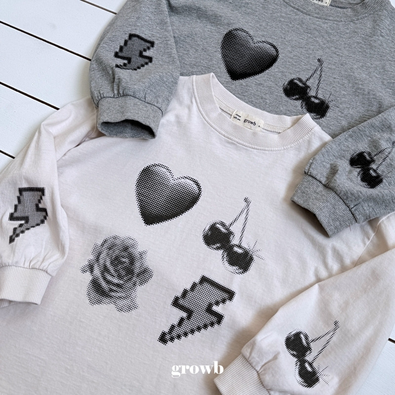 Grow B - Korean Women Fashion - #thatsdarling - Pixel Tee Adult - 3