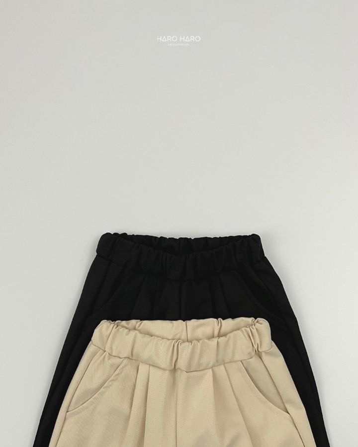Haro Haro - Korean Children Fashion - #Kfashion4kids - Cotton Pleated Pants (set of 2) - 3
