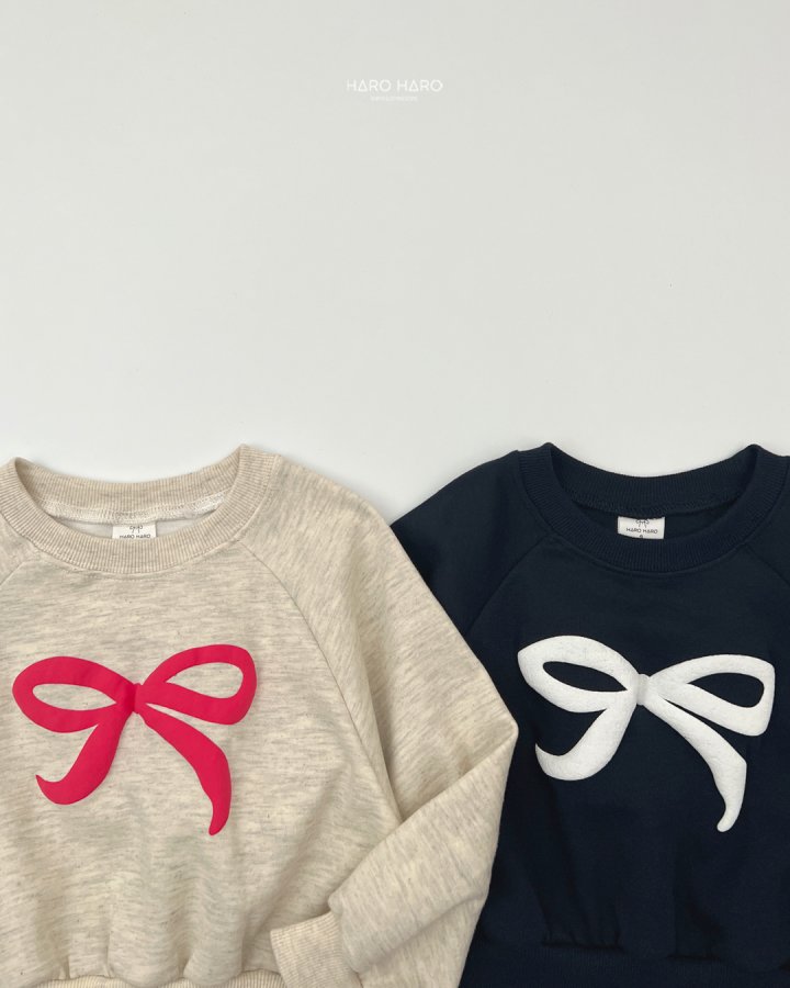 Haro Haro - Korean Children Fashion - #Kfashion4kids - Fluffy Ribbon Sweatshirt - 5