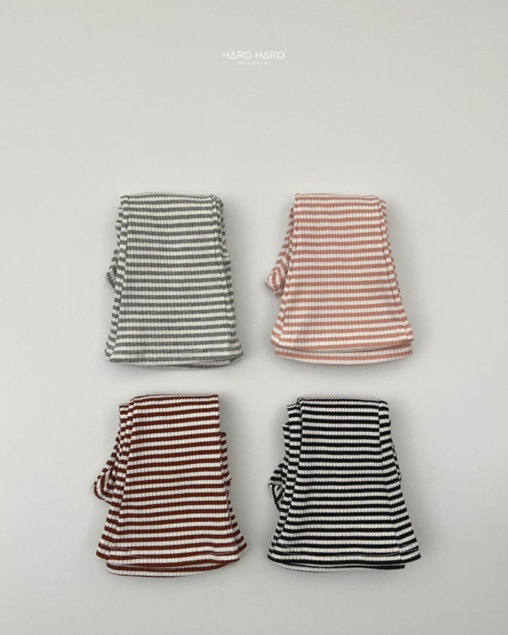 Haro Haro - Korean Children Fashion - #Kfashion4kids - Honey Stripe Leggings - 8